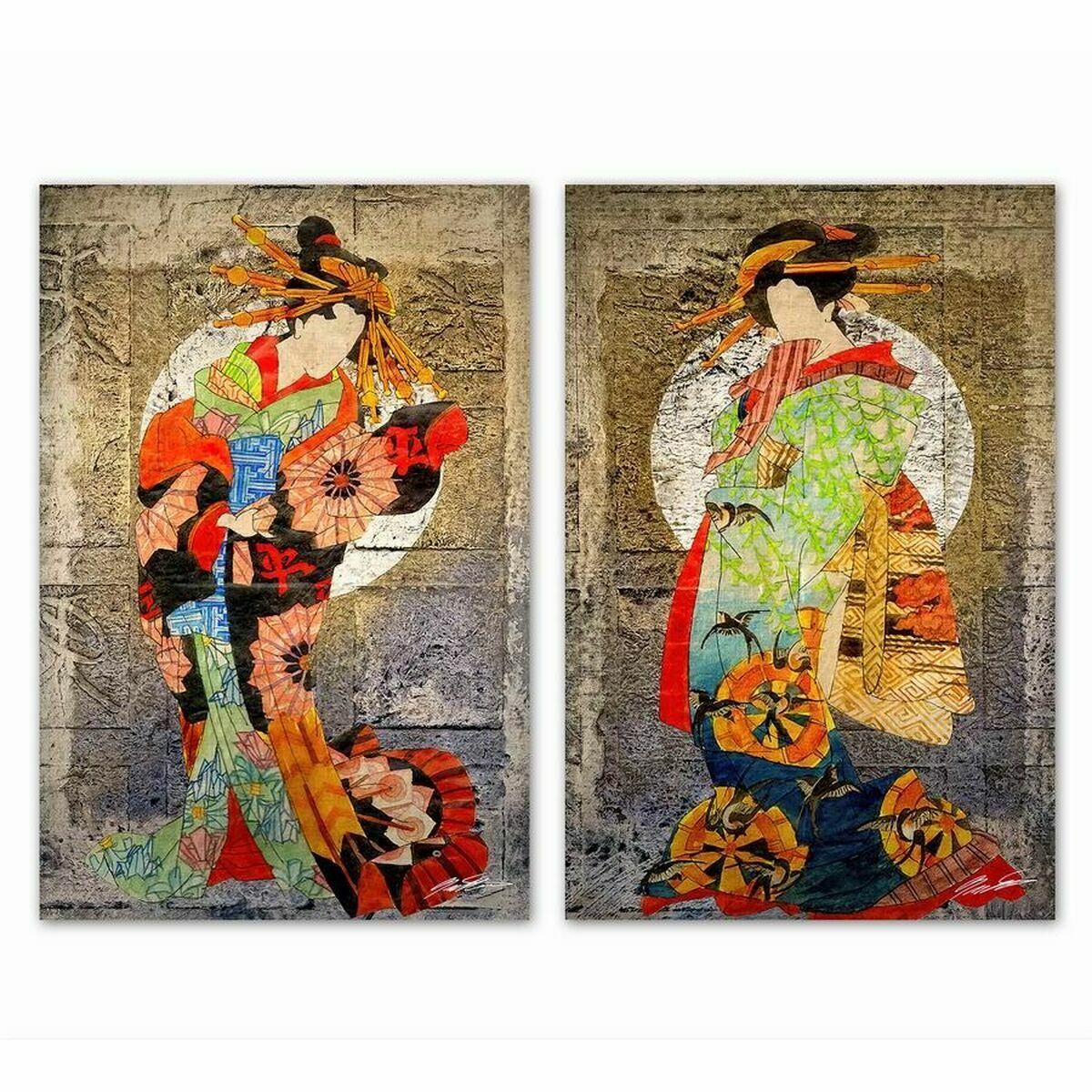 Lienzo DKD Home Decor Pino Lienzo 40 x 1,8 x 60 cm