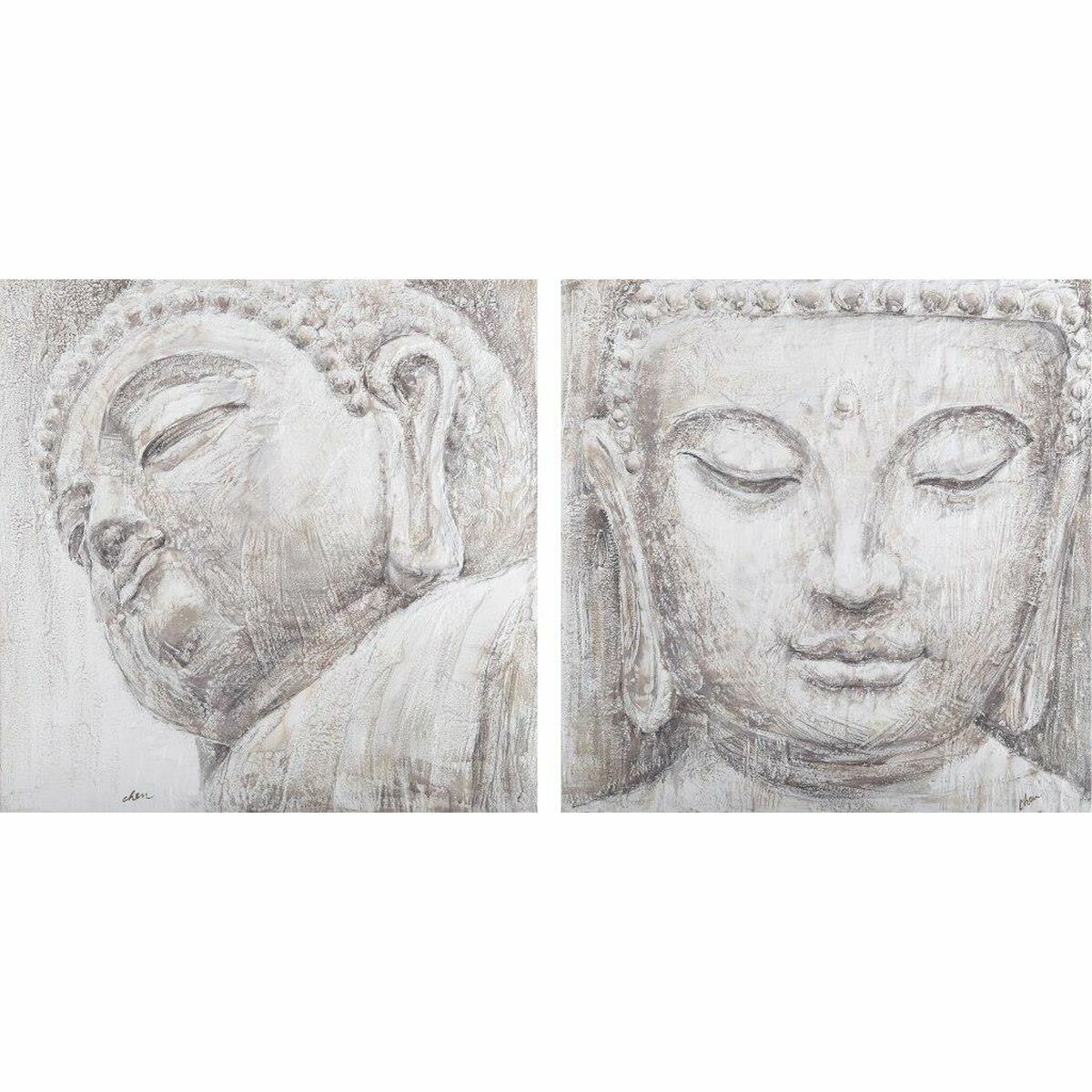 Lienzo DKD Home Decor Pino Lienzo 80 x 3,5 x 80 cm