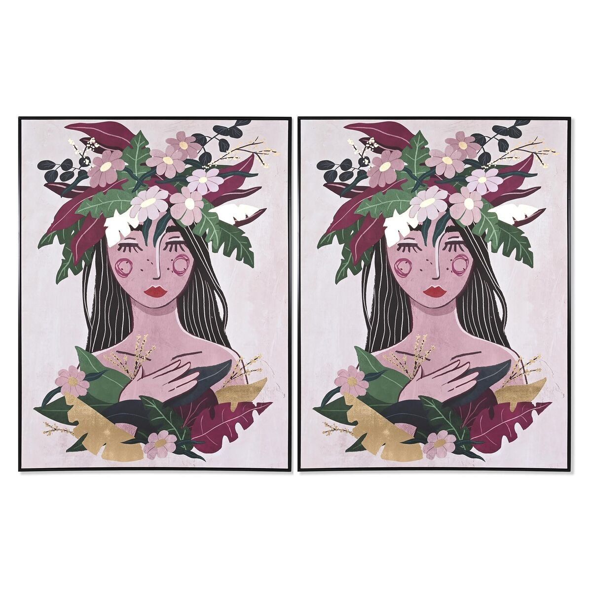 Lienzo DKD Home Decor Poliestireno Lienzo 103 x 4,5 x 143 cm
