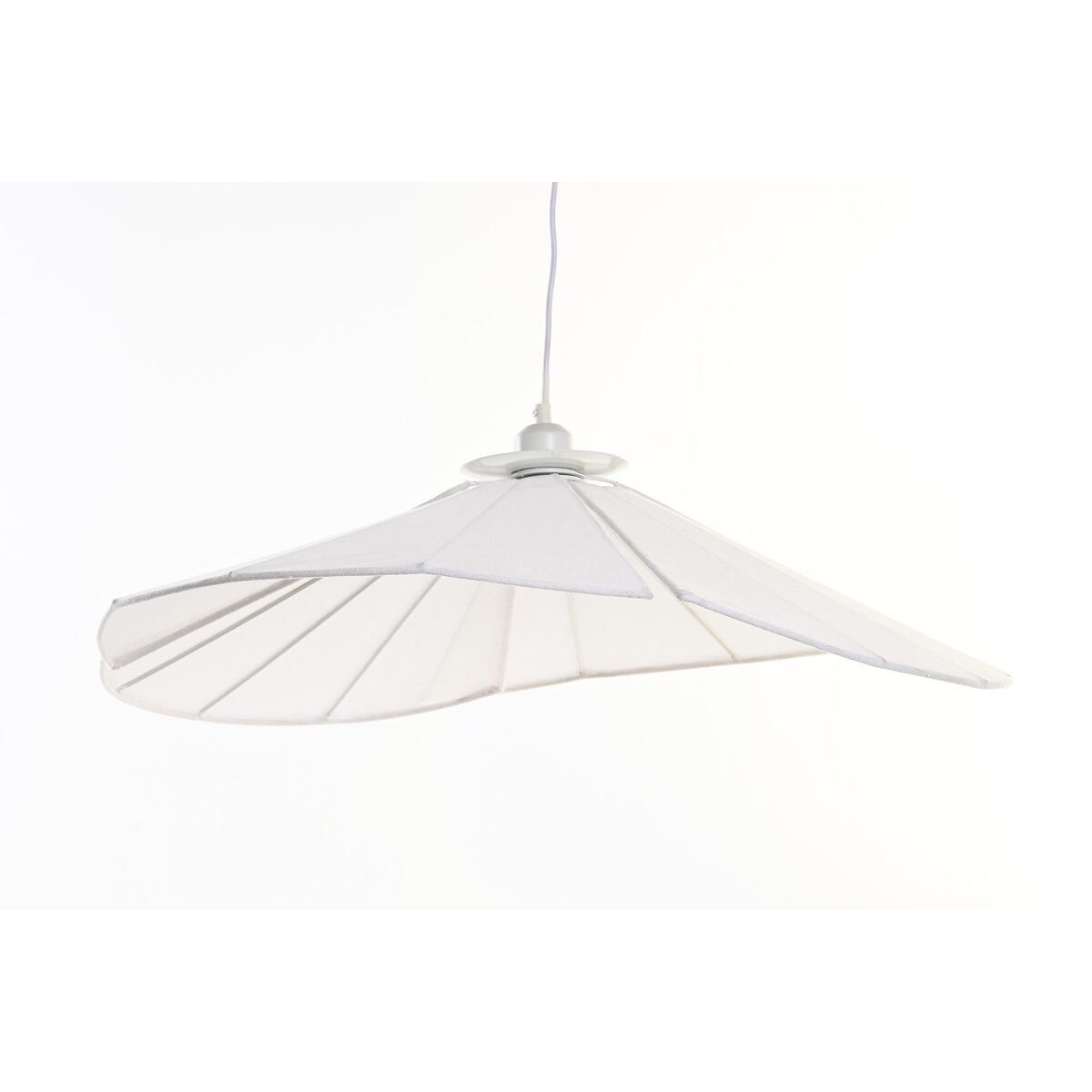 Lámpara de Techo DKD Home Decor Metal Lino Blanco 50 W (68 x 68 x 21 cm)