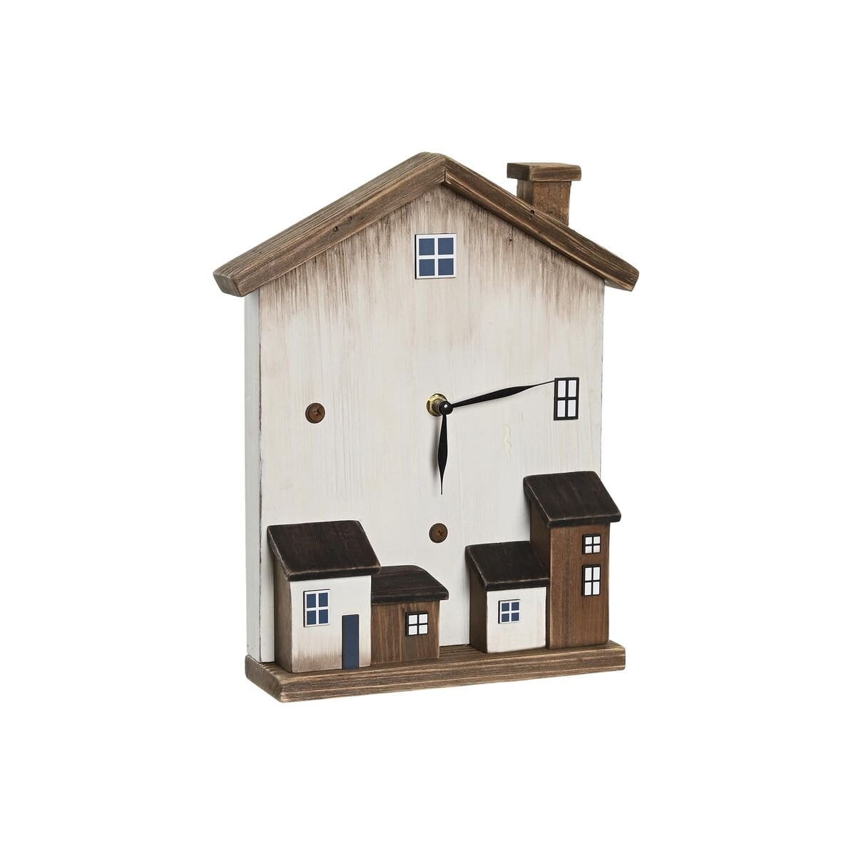 Reloj de Mesa DKD Home Decor Blanco Casas