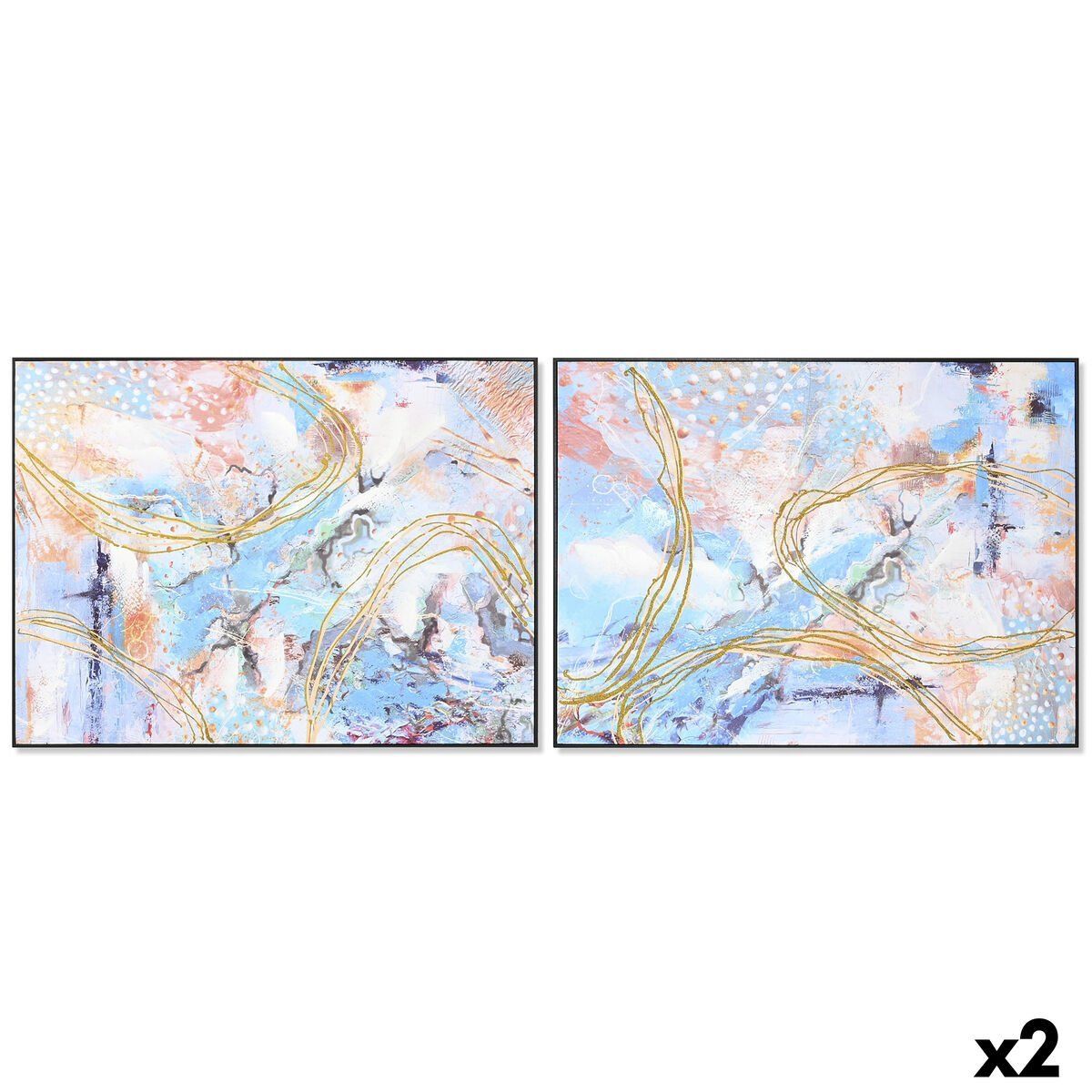 Lienzo DKD Home Decor Poliestireno Lienzo 122 x 4,5 x 92 cm
