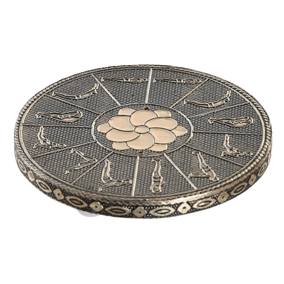 Quemador de esencias DKD Home Decor Madera Aluminio Indio 10 x 10 x 1 cm Incienso