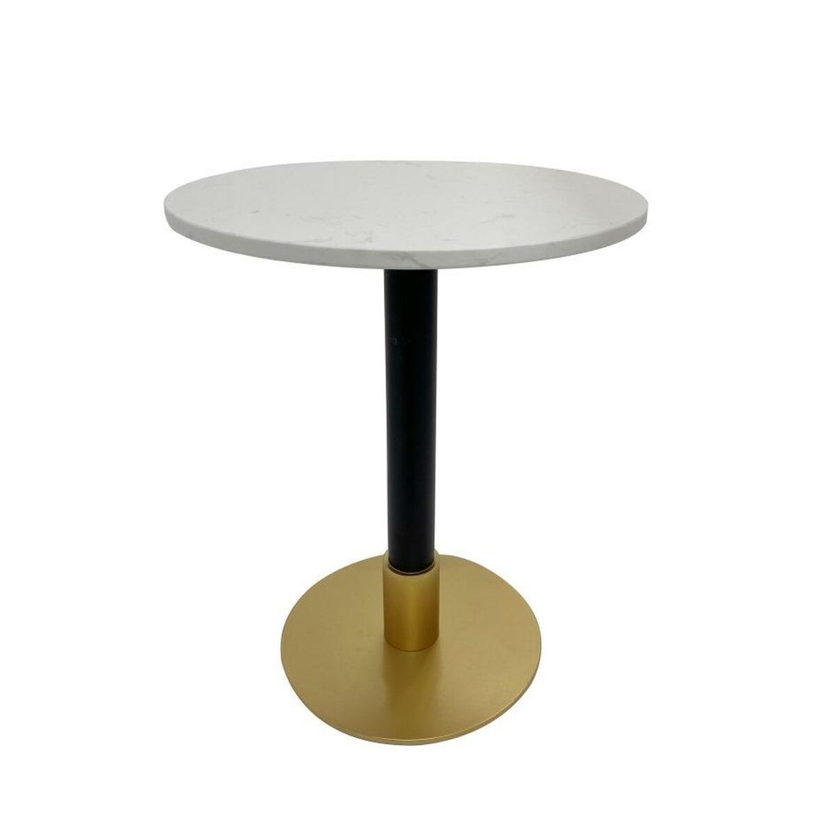 Mesa auxiliar DKD Home Decor Blanco Negro Dorado 50 x 50 x 61 cm