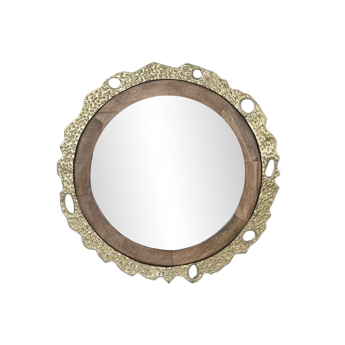 Espejo de pared DKD Home Decor Marrón Dorado 78,5 x 2,5 x 78,5 cm