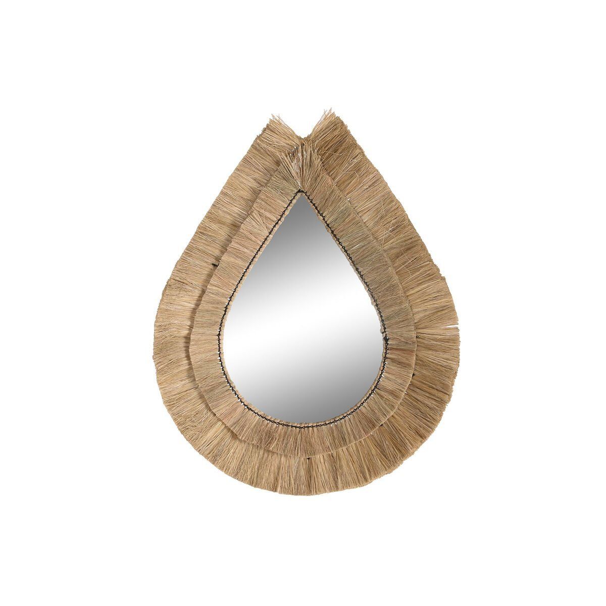 Espejo de pared DKD Home Decor 62 x 5 x 80 cm Natural Lágrima Jute