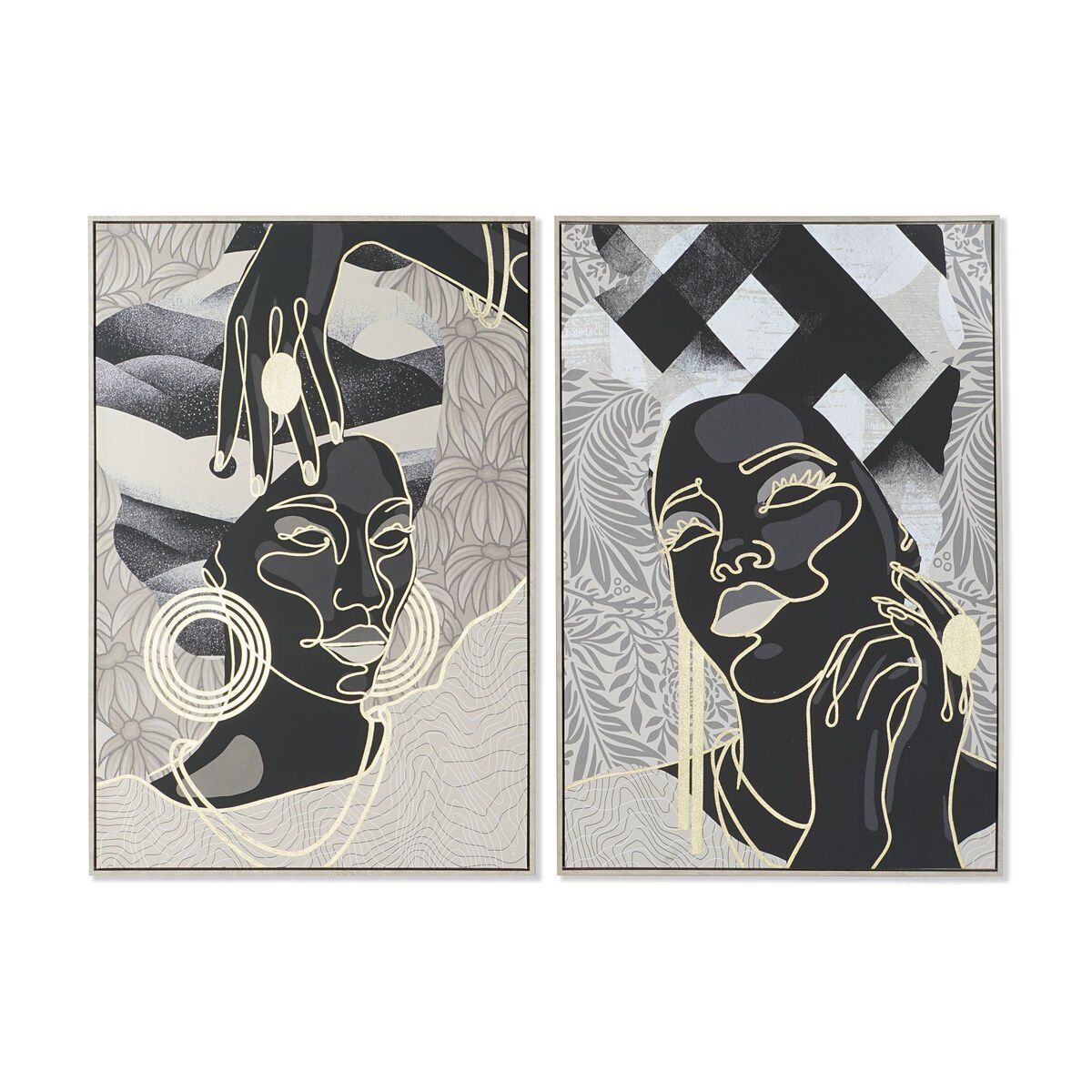 Lienzo DKD Home Decor Poliestireno Lienzo 84 x 4,5 x 123 cm