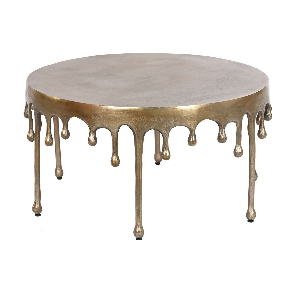 Mesa de Centro Home ESPRIT Aluminio 75 x 75 x 40 cm