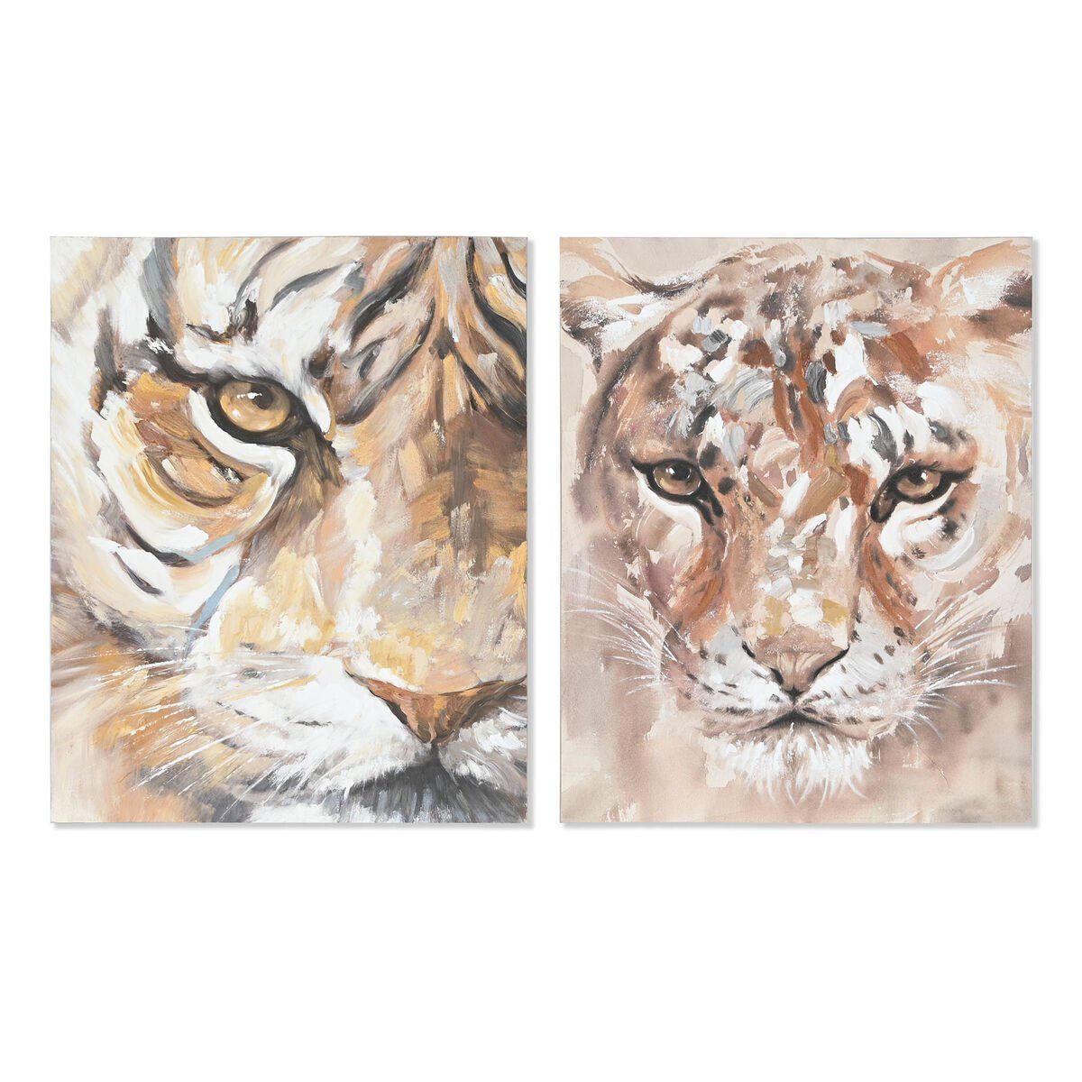 Lienzo Home ESPRIT Pino Lienzo 80 x 3,7 x 100 cm