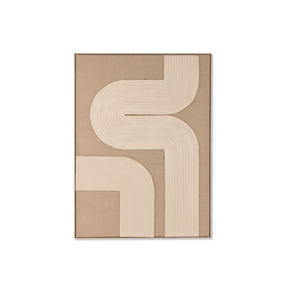 Cuadro 3D Home ESPRIT Yute Foam 103 x 4,5 x 143 cm