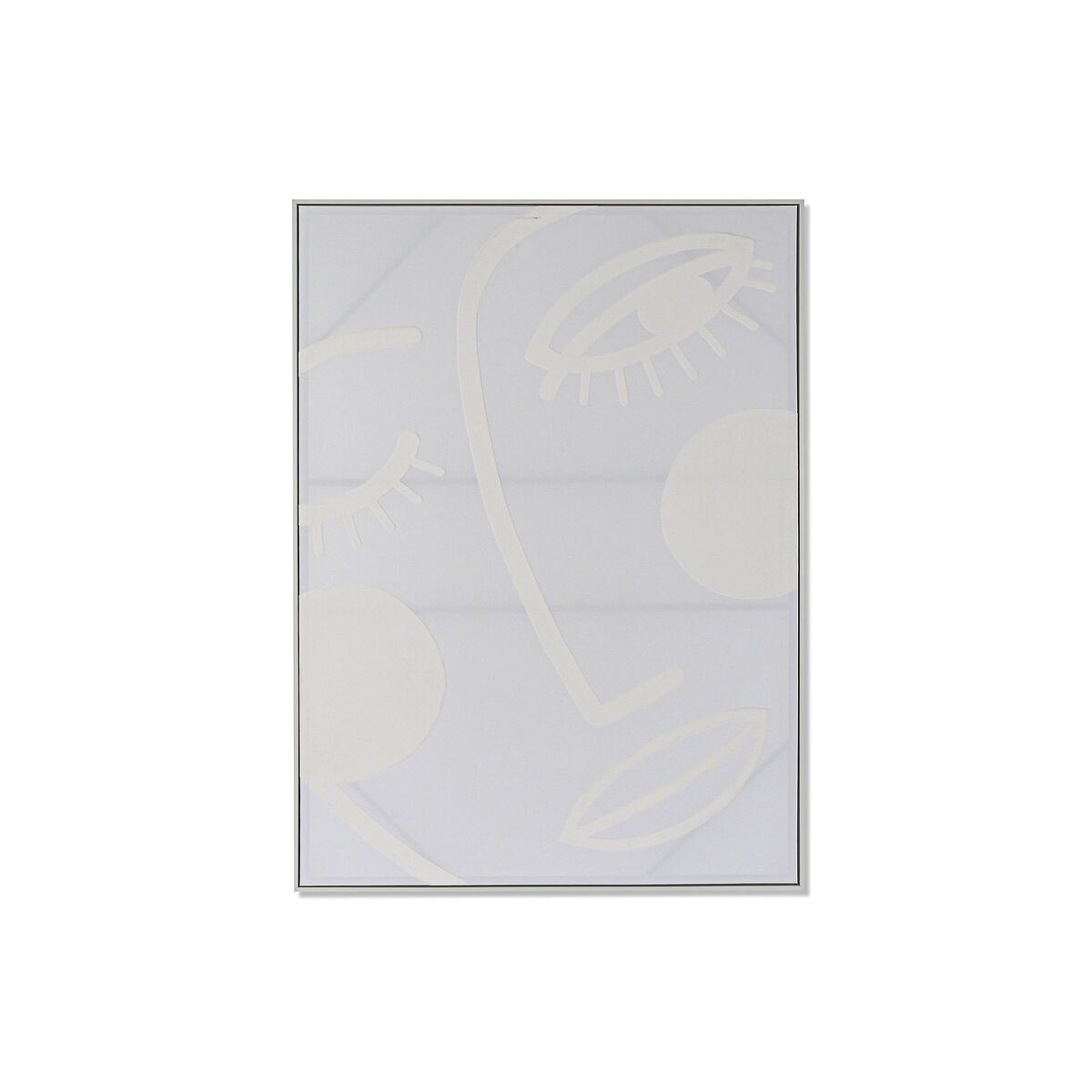 Lienzo Home ESPRIT Blanco Abstracto Scandi 103 x 4,5 x 143 cm