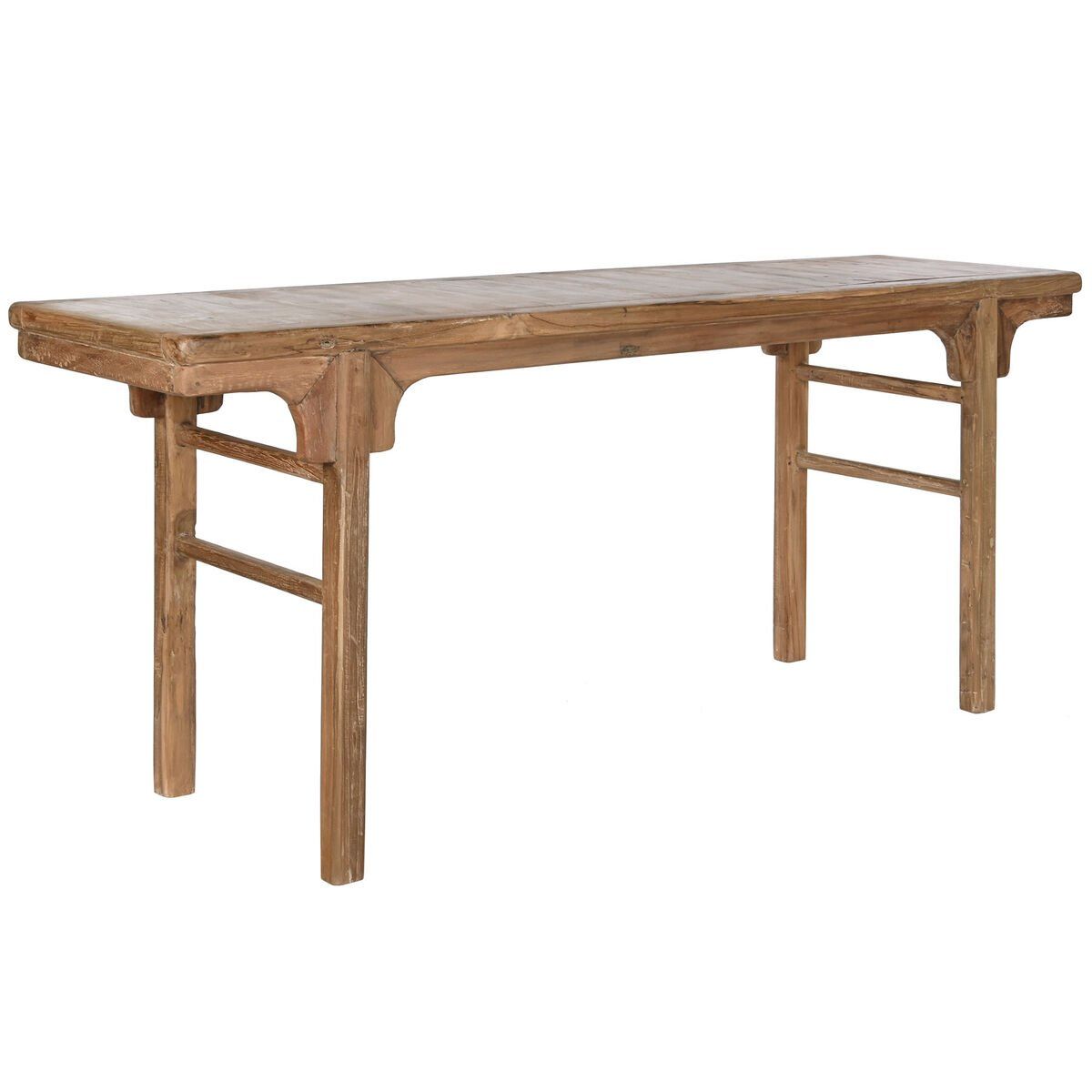 Mesa auxiliar Home ESPRIT Marrón oscuro madera de teca 195 x 50 x 82 cm