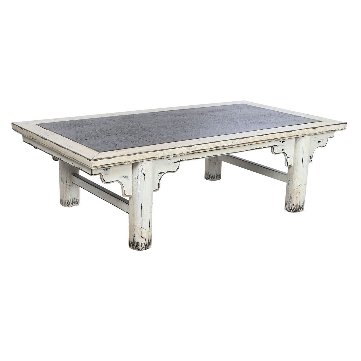 Mesa de Centro Home ESPRIT Ratán Madera de olmo 167 x 90 x 50 cm