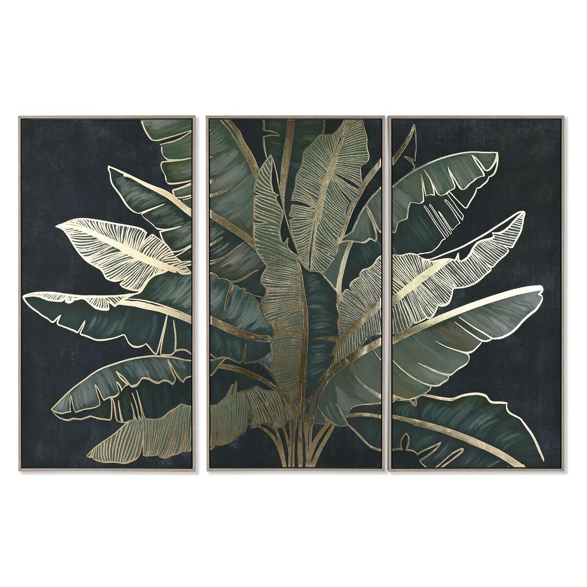 Lienzo Home ESPRIT Poliestireno Lienzo 180 x 4 x 120 cm (3 Piezas)