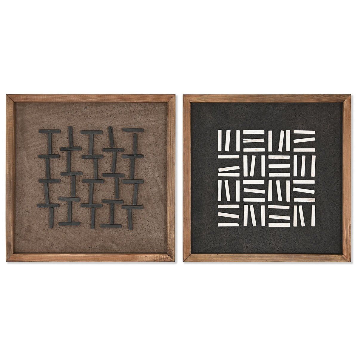 Cuadro Home ESPRIT Pino Madera Reciclada 44 x 8 x 44 cm 40,2 x 4 x 40,2 cm