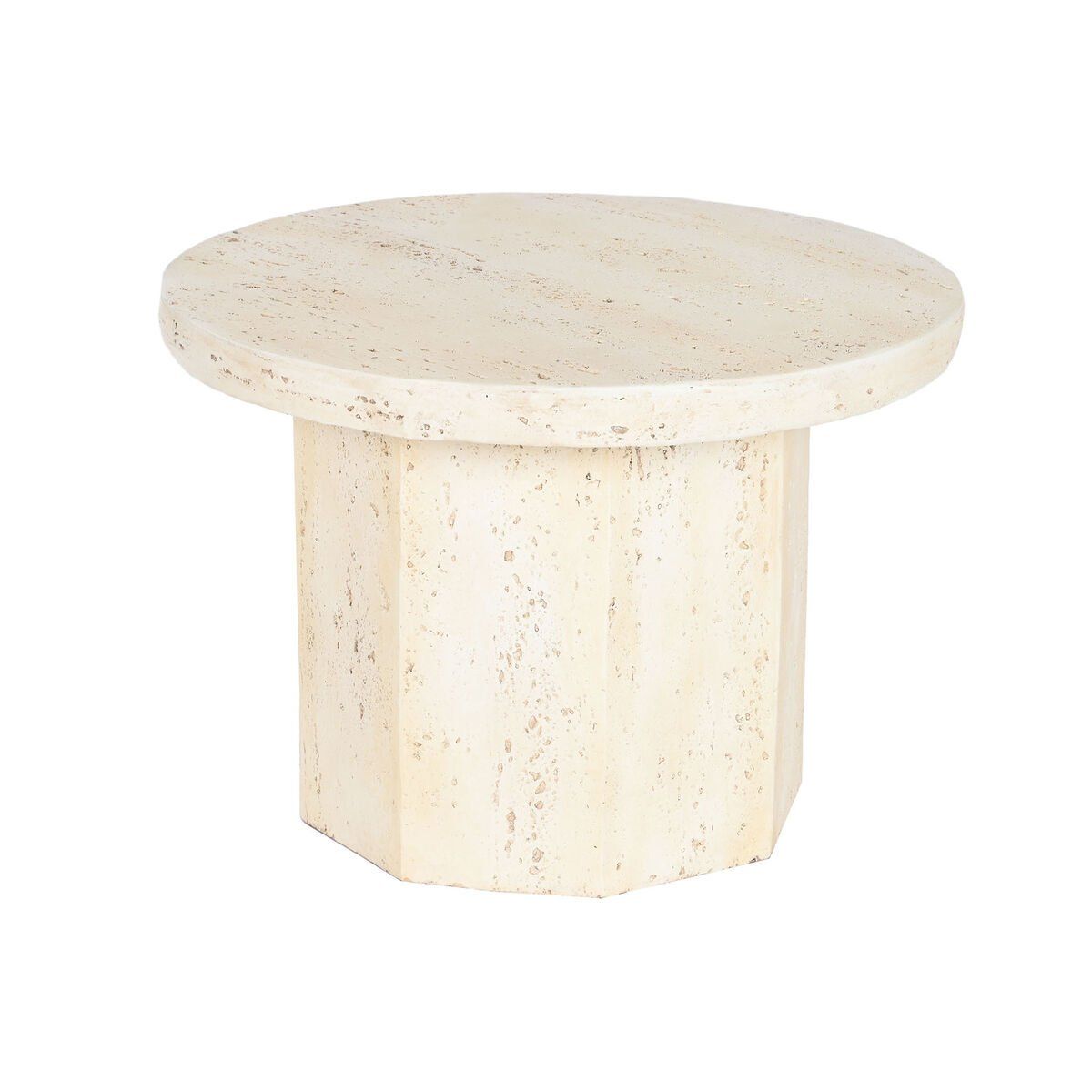 Mesita Auxiliar Home ESPRIT Beige Magnesio 60 x 60 x 41,9 cm
