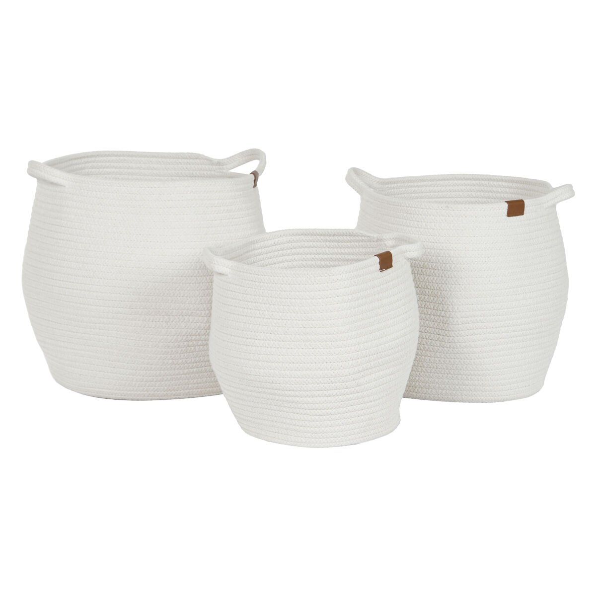Juego de Cestas Home ESPRIT Moderno 34 x 34 x 34 cm
