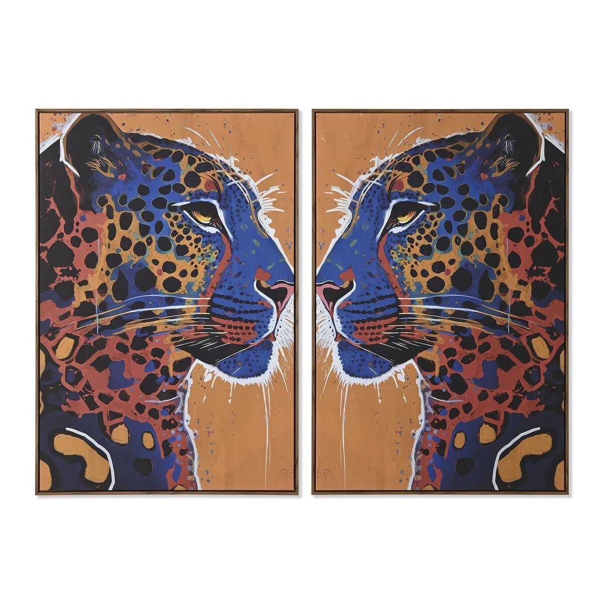 Lienzo Home ESPRIT Poliestireno Lienzo 80 x 4,5 x 120 cm