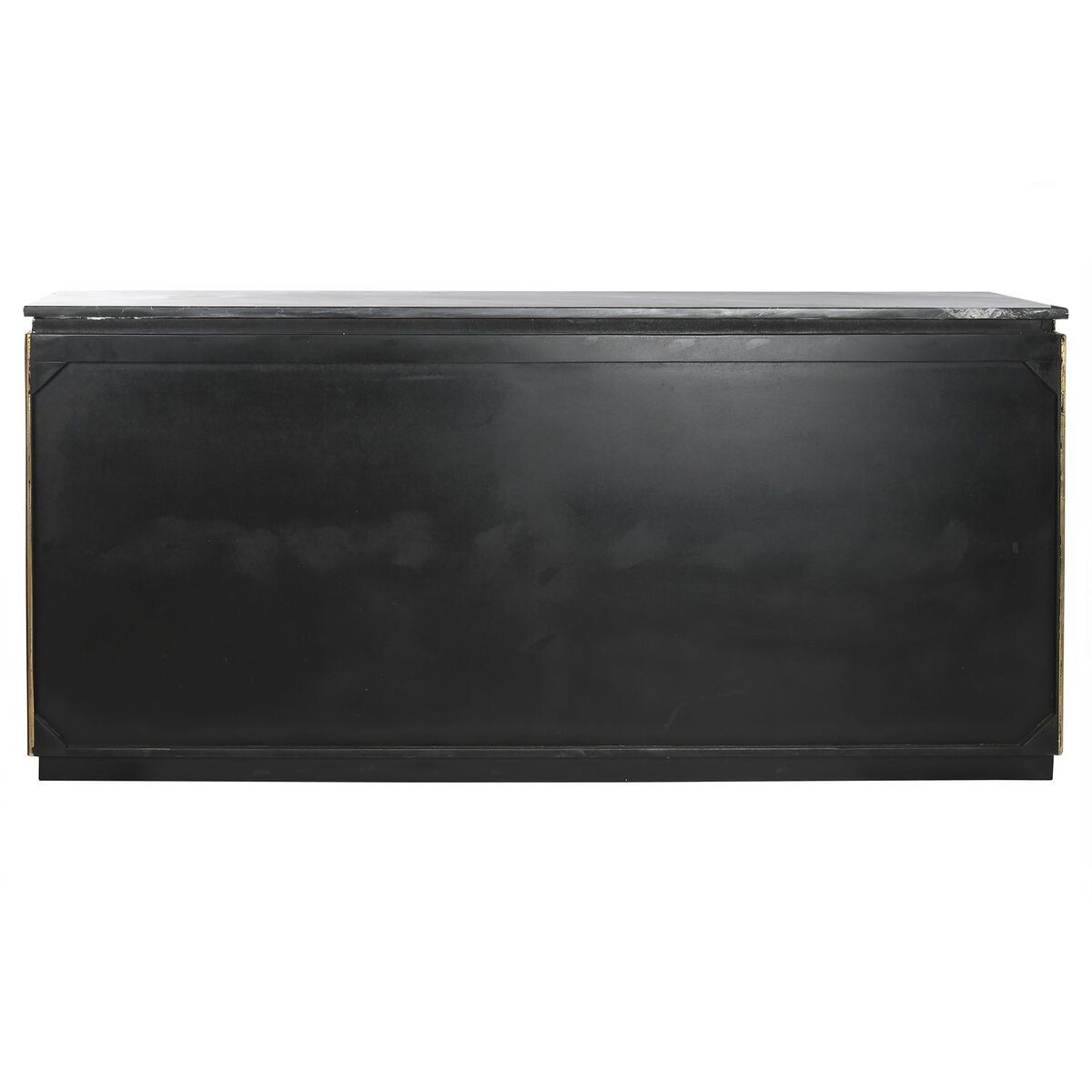 Aparador Home ESPRIT Negro Plateado Latón Mármol 180 x 40 x 85 cm 180 x 40 x 86 cm