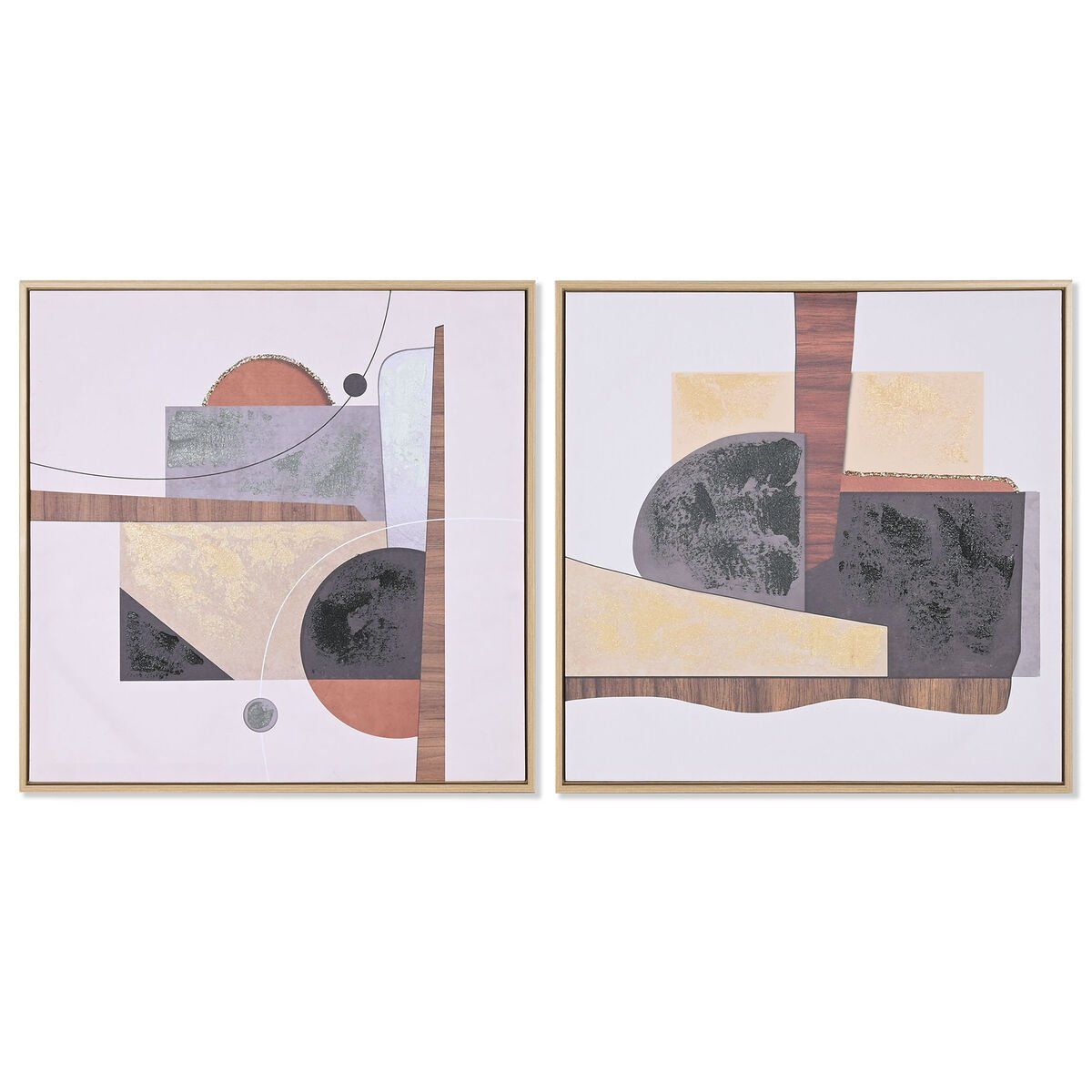 Lienzo Home ESPRIT Poliestireno Lienzo 62,5 x 2,8 x 62,5 cm