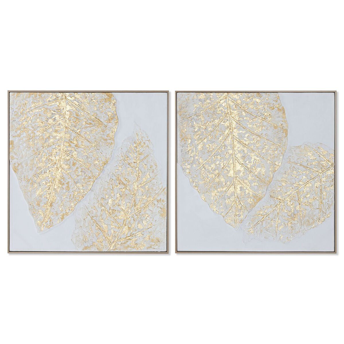 Lienzo Home ESPRIT Lienzo Madera MDF 82 x 4,5 x 82 cm