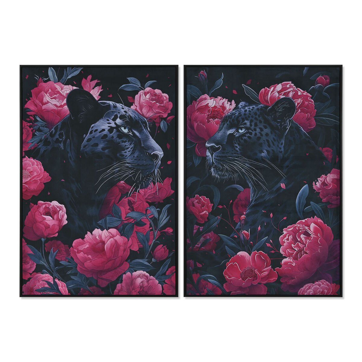Lienzo Home ESPRIT Terciopelo Lienzo 83 x 4 x 123 cm