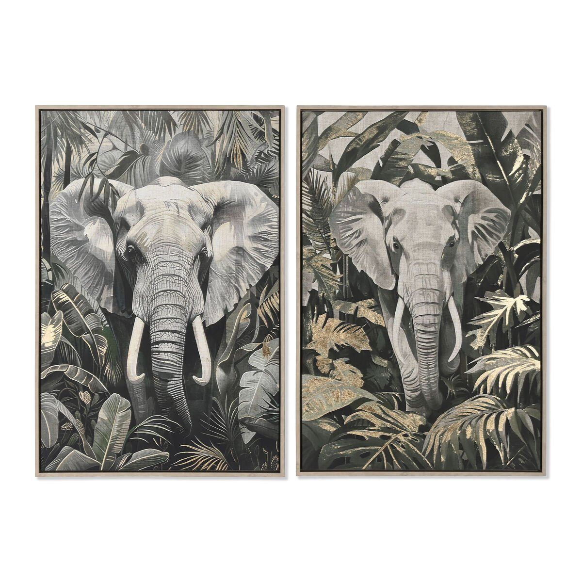 Lienzo Home ESPRIT Poliestireno Lienzo 63 x 4,5 x 93 cm
