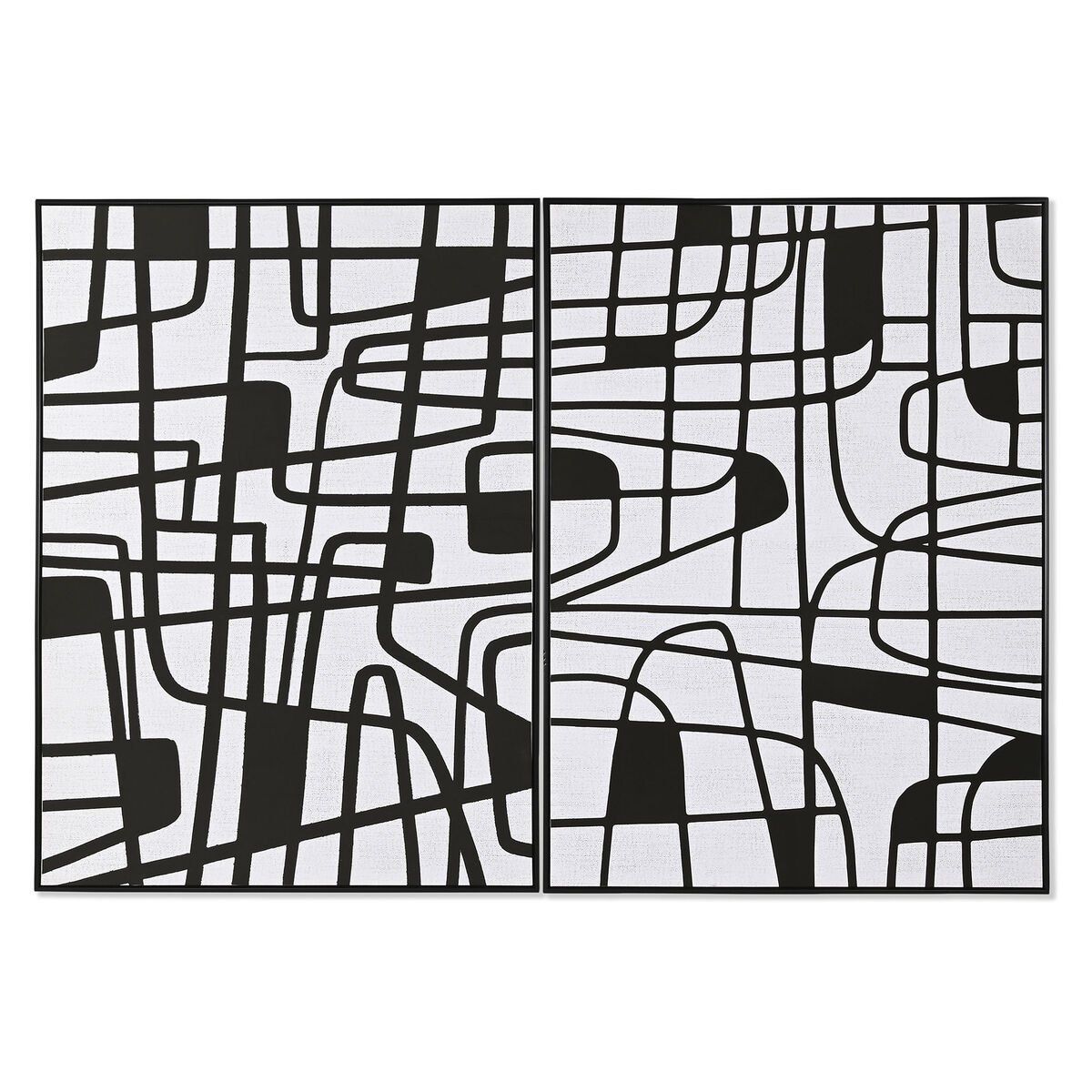 Lienzo Home ESPRIT Poliestireno Lienzo 103 x 4,5 x 143 cm