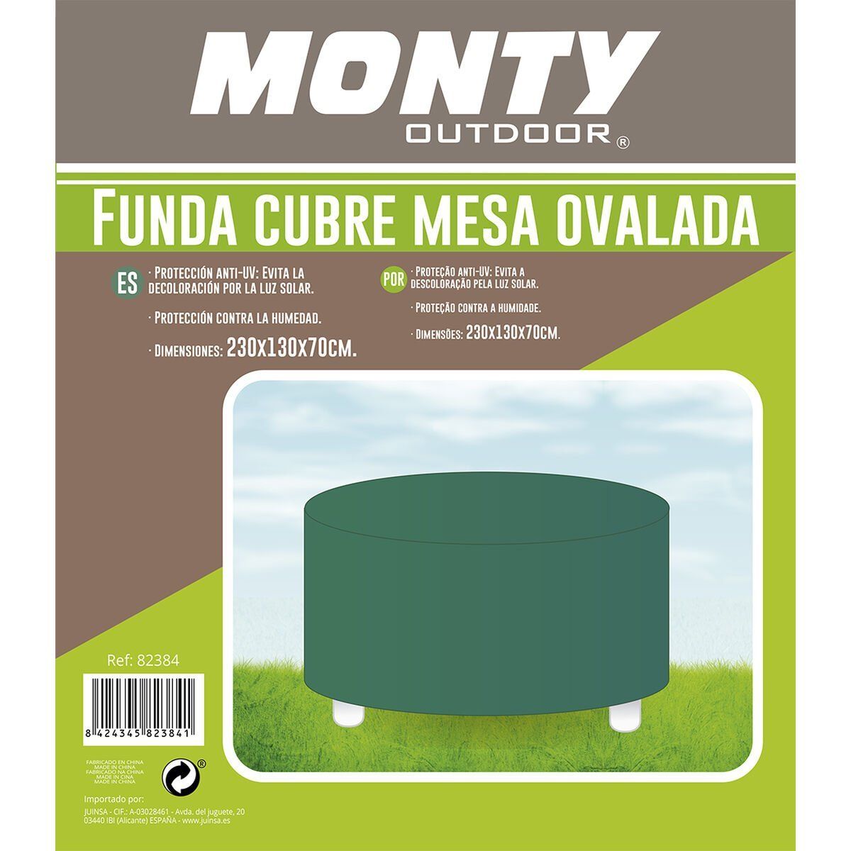 Funda Protectora Mesa Verde Rafia 130 x 230 x 70 cm