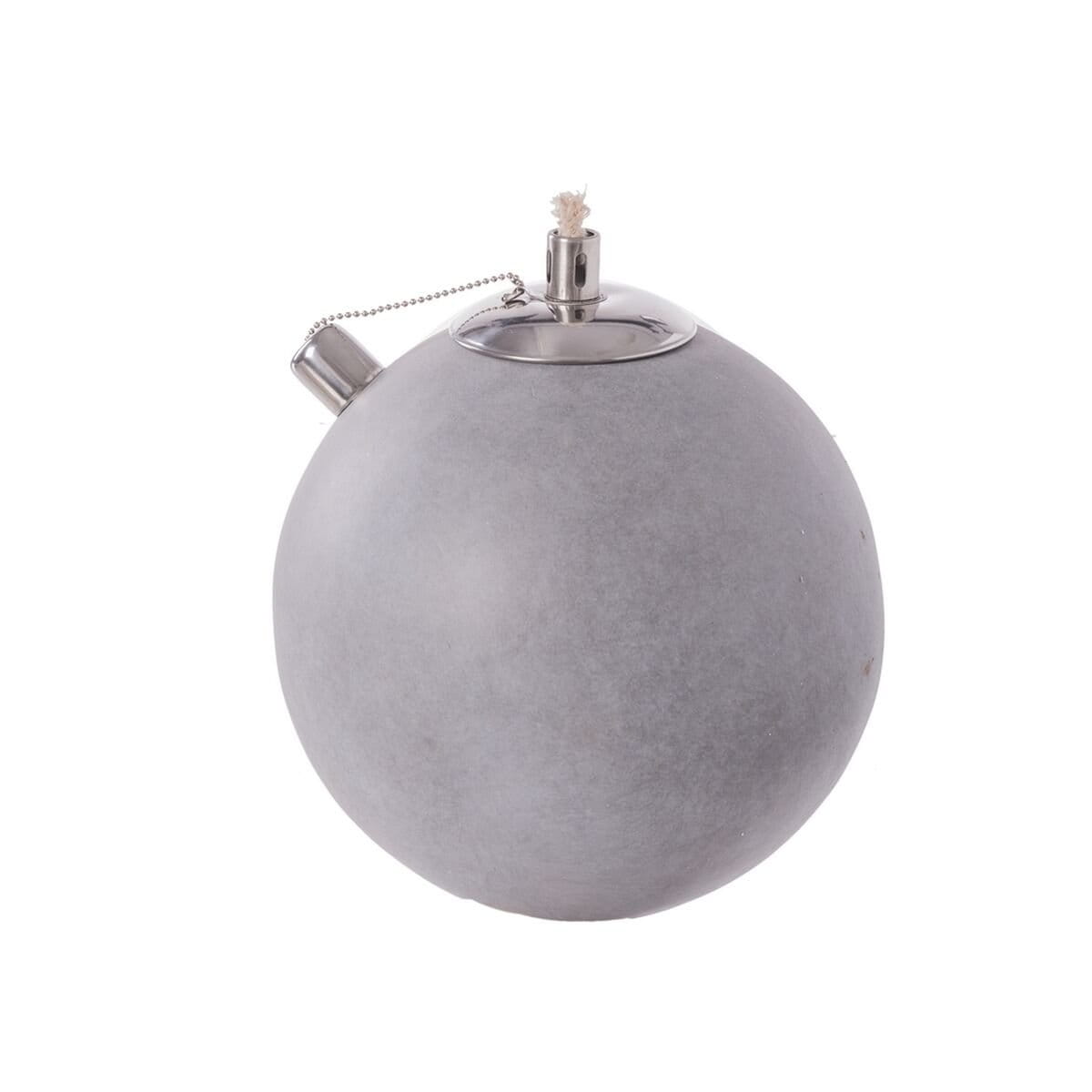 Bola con Luz para Exterior Kiel Gris 20 x 20 x 24 cm