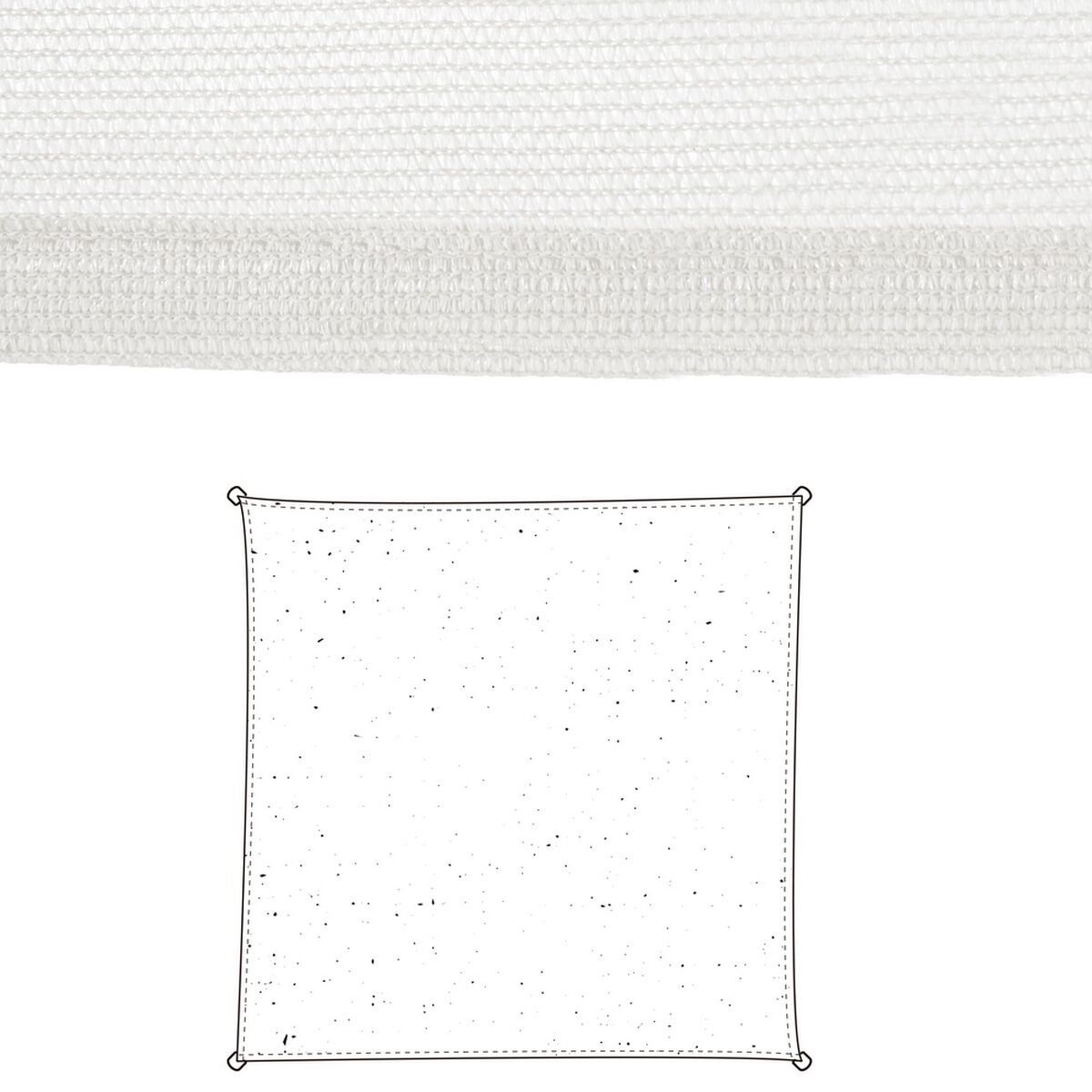 Vela de sombra Vela sombreo Blanco 3 x 3 m 300 x 300 x 0,5 cm Toldo