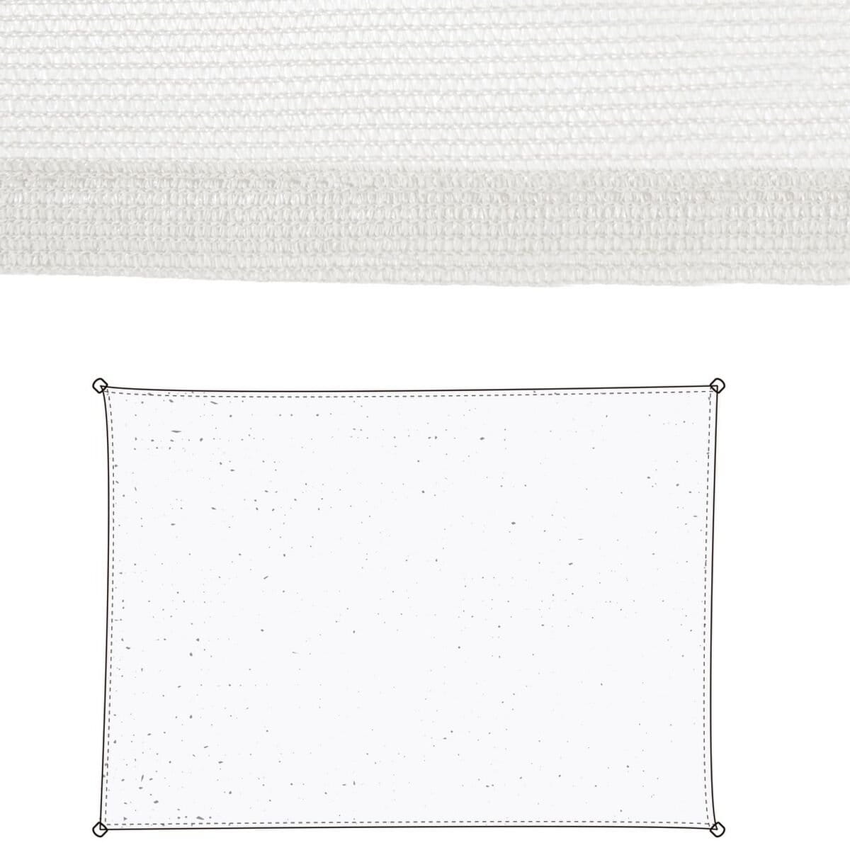 Vela de sombra Vela sombreo Blanco 3 x 4 m 300 x 400 x 0,5 cm Toldo