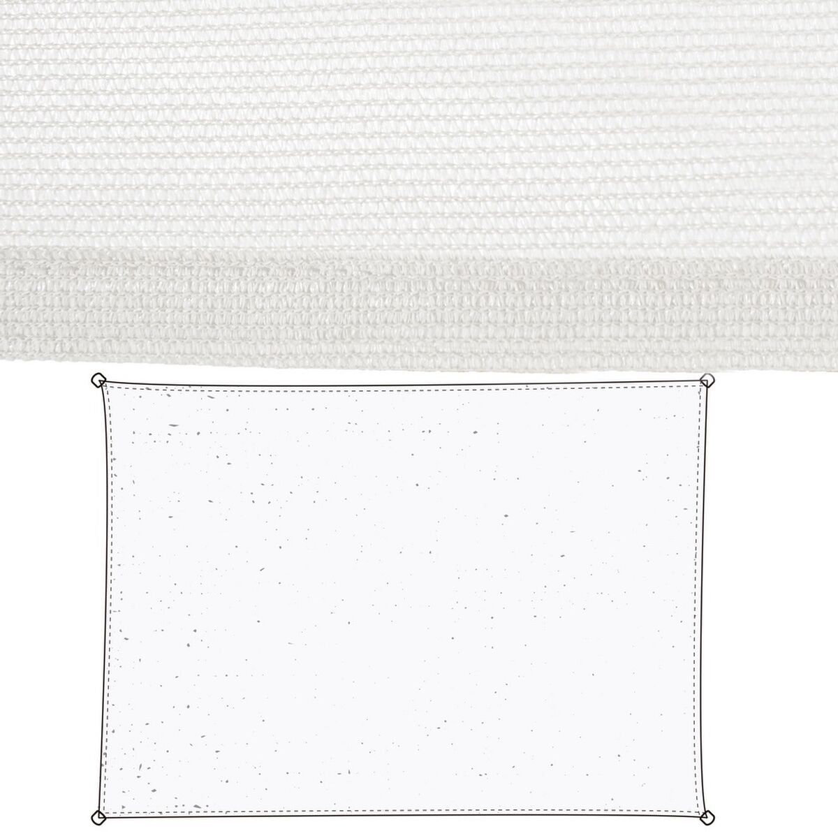 Vela de sombra Vela sombreo Blanco 350 x 1 x 500 cm