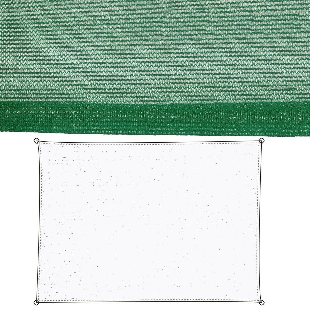 Vela de sombra Vela sombreo Verde 90 x 180 x 0,5 cm Toldo