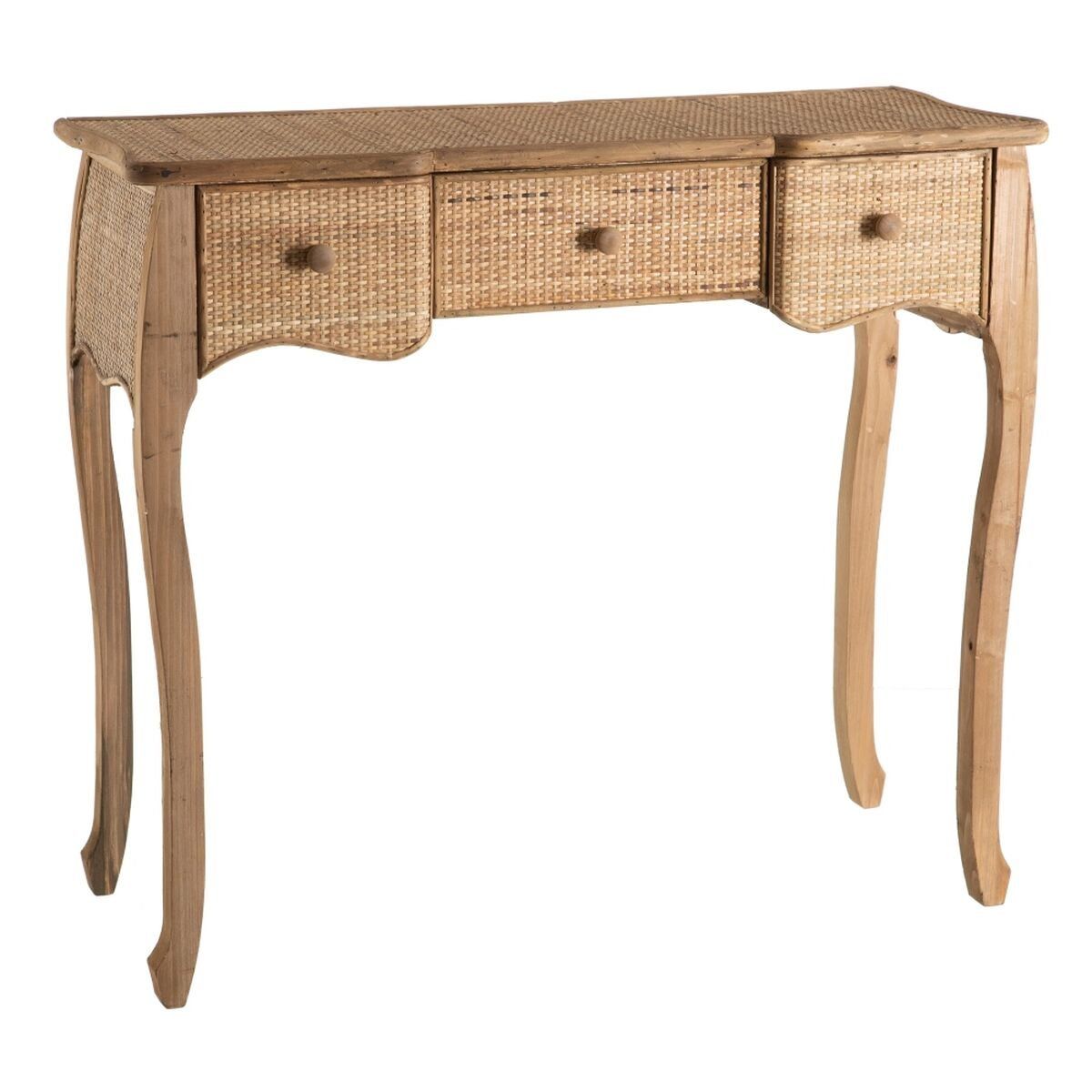 Aparador RATÁN Natural Ratán Madera de abeto Madera MDF 91 x 36 x 80 cm