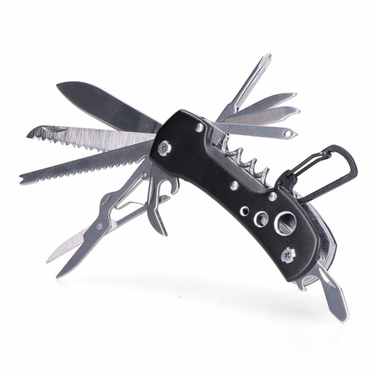 Navaja multiusos EDM 08556 Kilimanjaro Negro Mosquetón