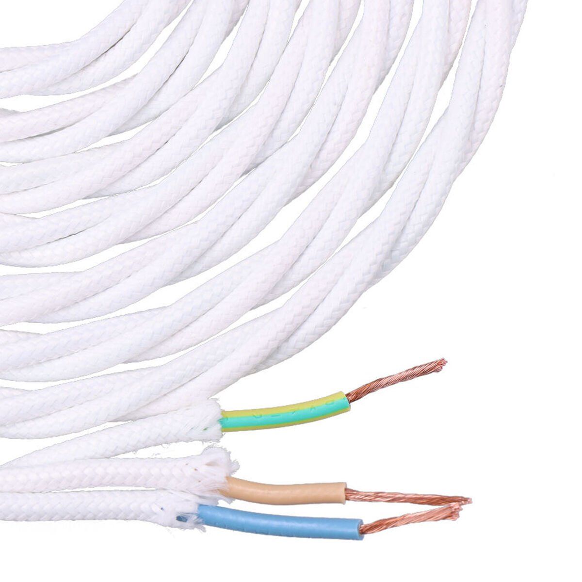 Cable EDM 11888 Blanco 3 x 1 mm 5 m
