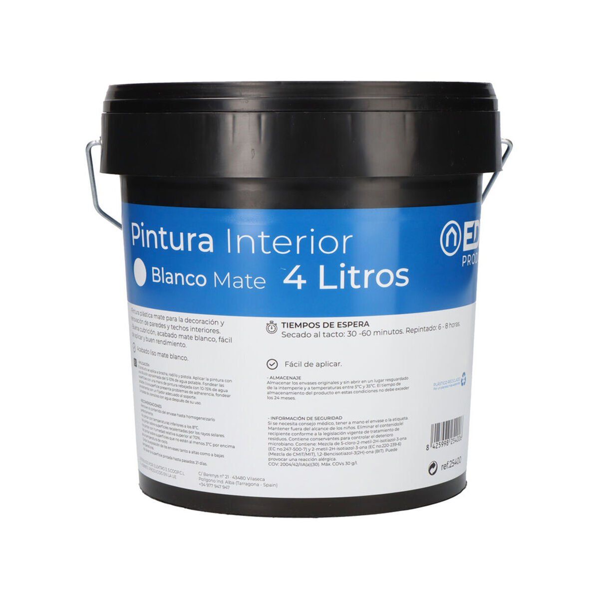 Pintura EDM 25400 Blanco 4 L Interior