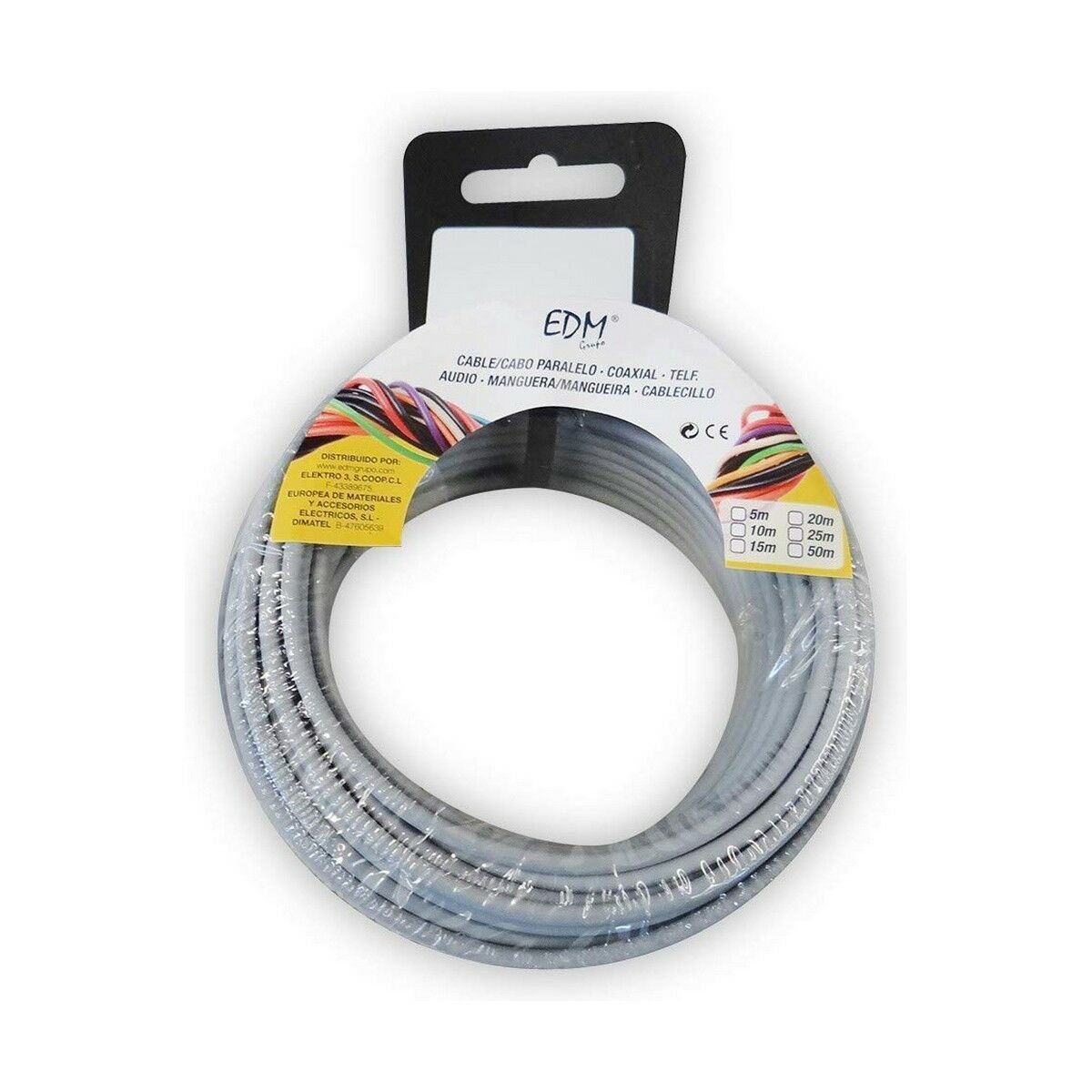 Cable EDM 28404 Gris 1,5 mm 5 m