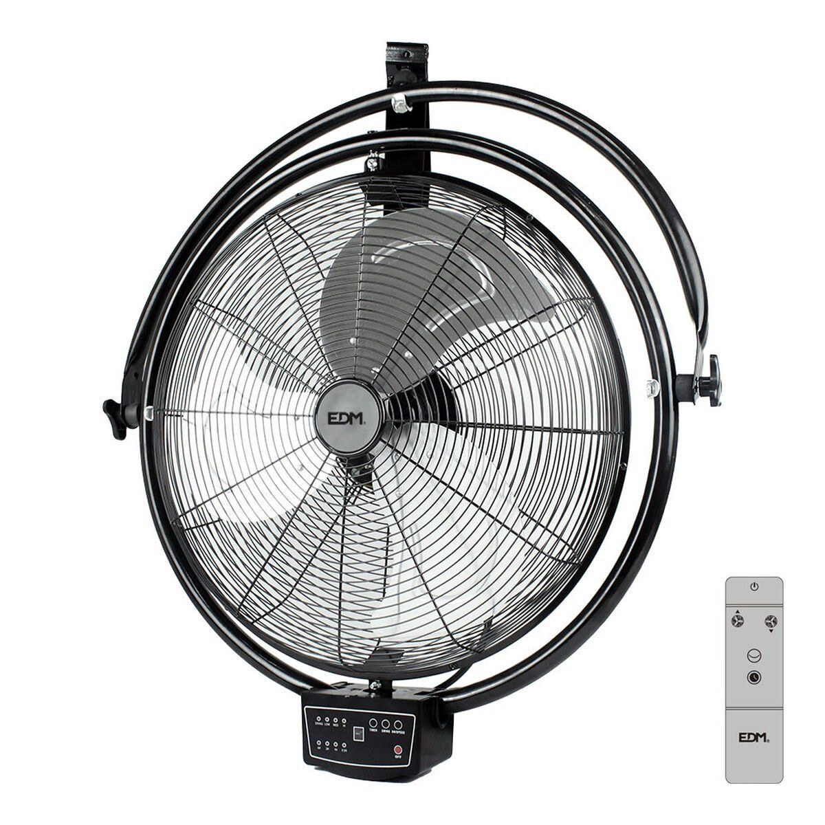 Ventilador de Pared EDM 33520 Negro 120 W industrial Techo