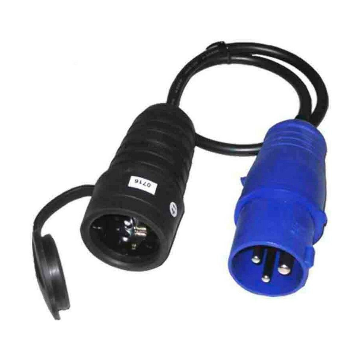 Clavija de enchufe EDM 46008 Azul Negro 230 V 250 V CETAC Schuko