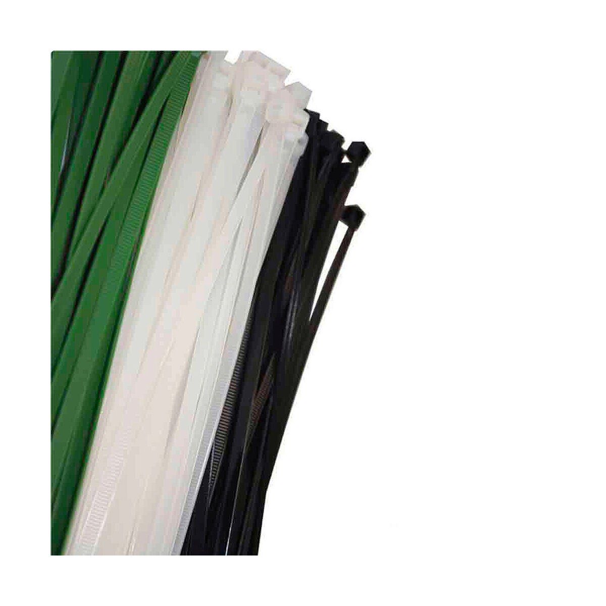 Bridas Nailon EDM 48303 Blanco Natural 300 x 4,8 mm (100 Unidades)