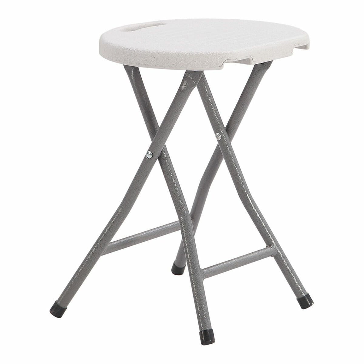 Taburete Plegable EDM 73798 Blanco 33 x 30 x 45 cm