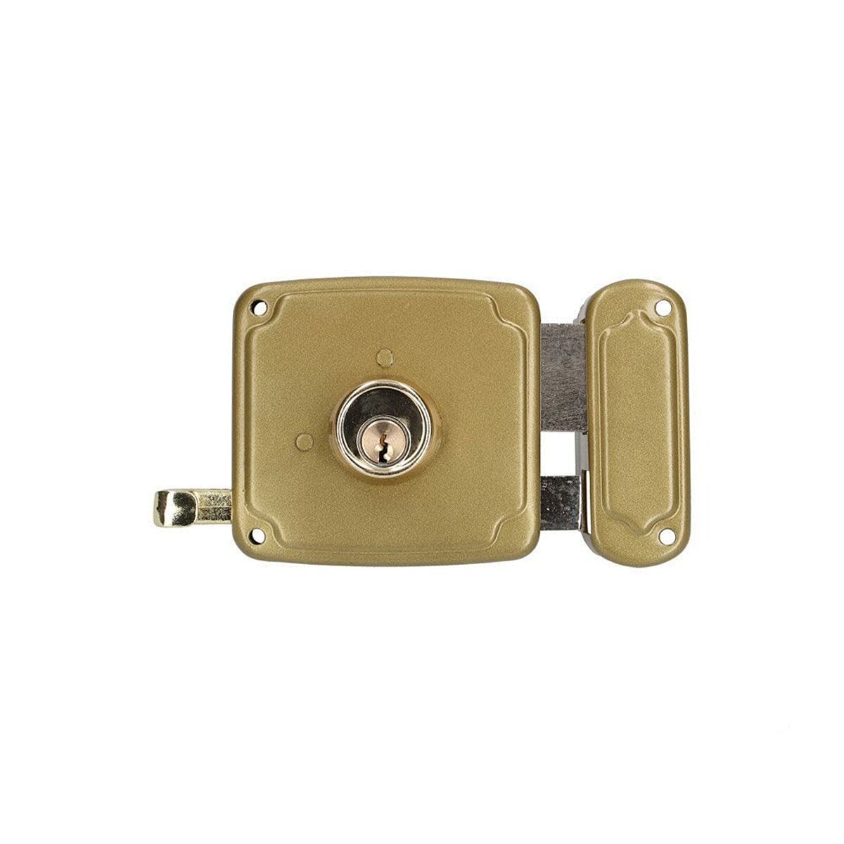 Cerradura de sobreponer EDM 85262 Dorado Acero 100 x 94 mm Sobreponer