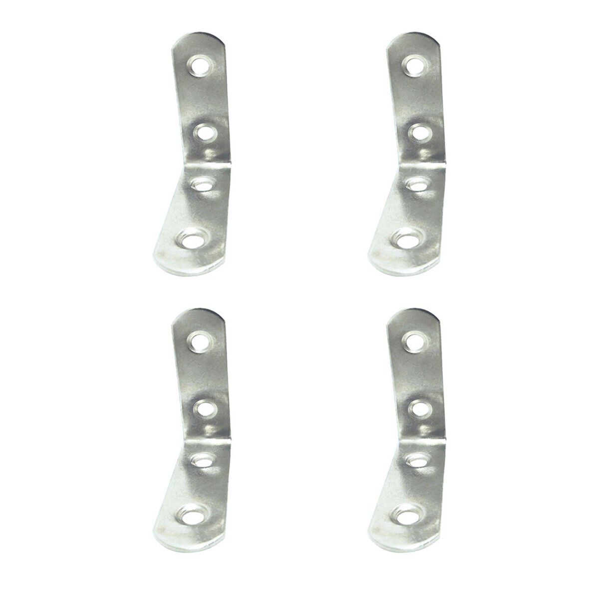Escuadra de ángulo EDM 86091 an24 Acero Inoxidable 5 x 5 x 1,6 cm 4 Unidades