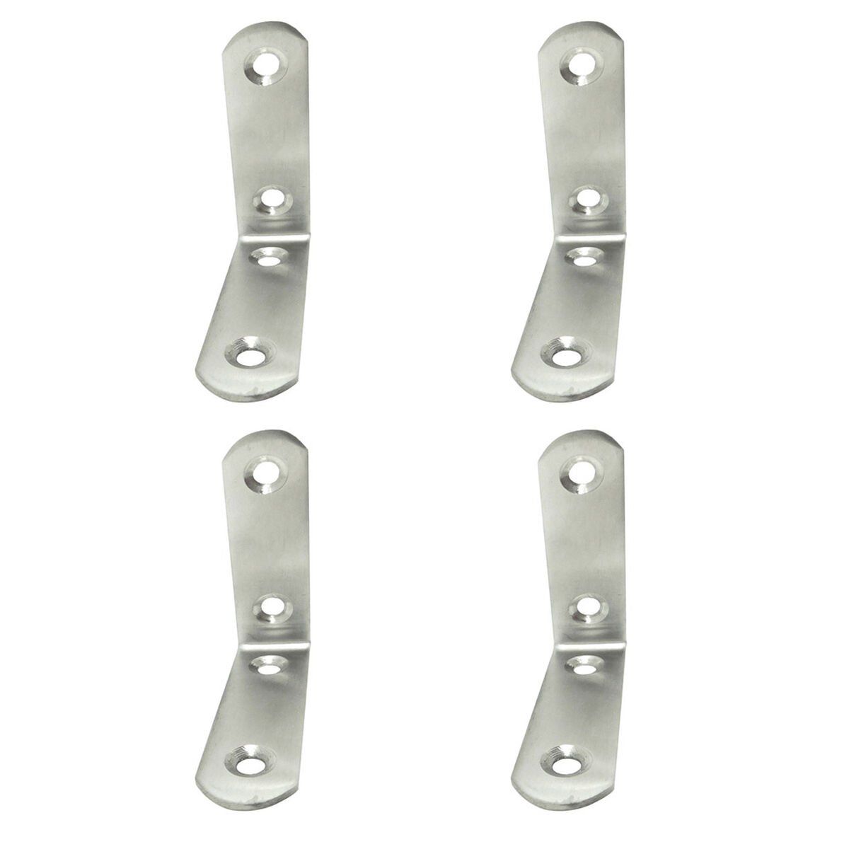 Escuadra de ángulo EDM 86092 an24 Acero Inoxidable 6 x 6 x 1,9 cm 4 Unidades