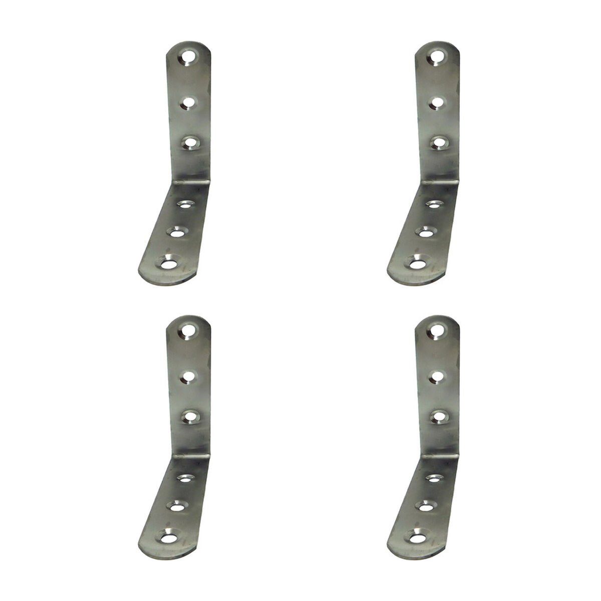 Escuadra de ángulo EDM 86094 an24 Acero Inoxidable 10 x 10 x 1,9 cm 4 Unidades
