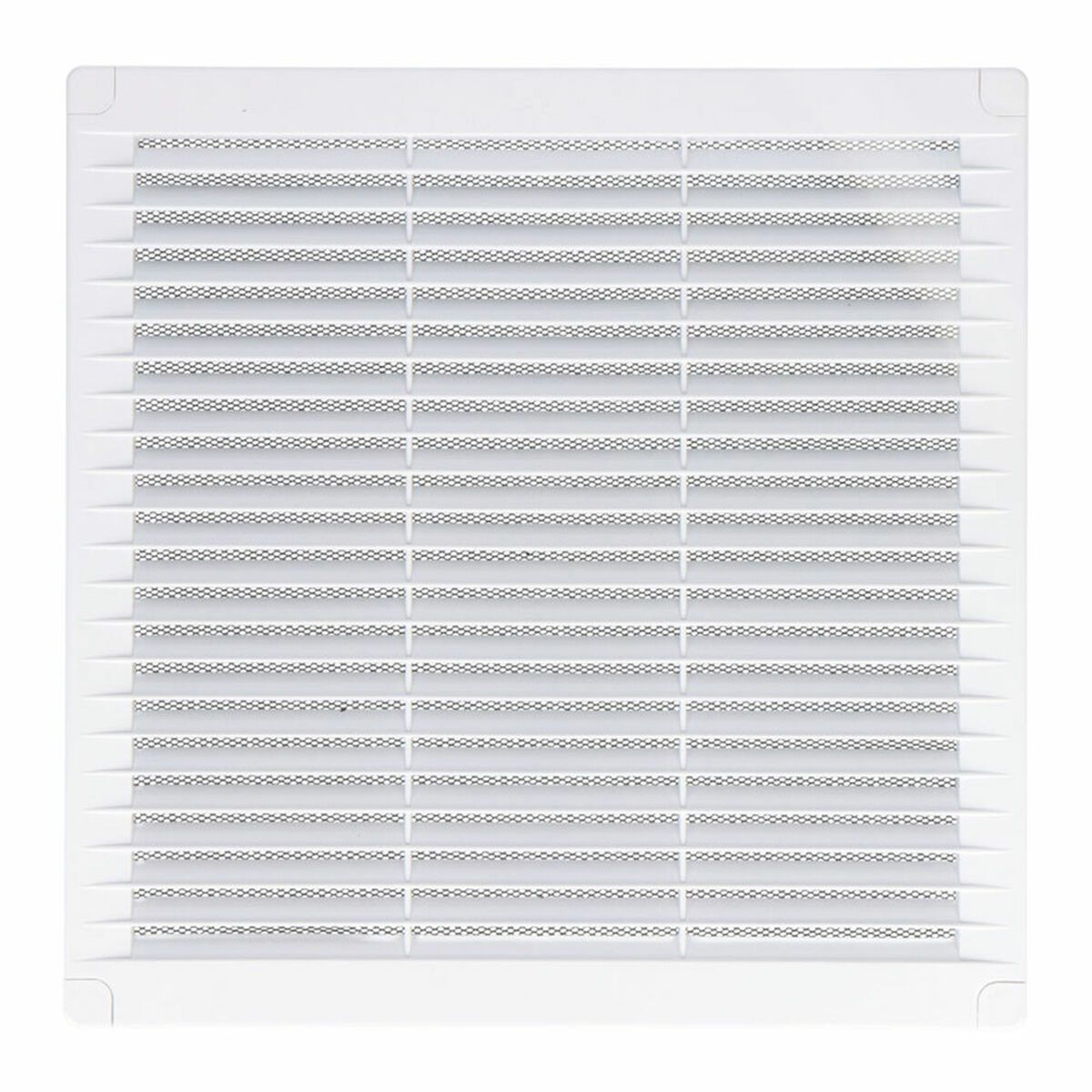 Rejilla de ventilación EDM 87704 Blanco 20 x 20 x 0,7 cm Mosquitera