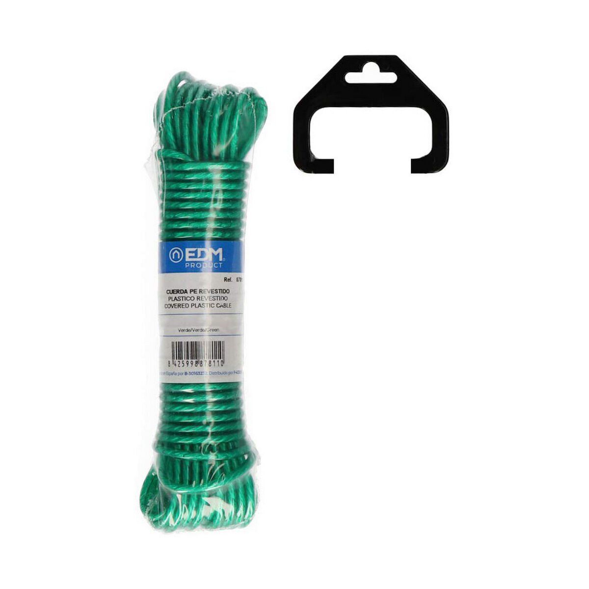 Cuerda EDM 87813 Verde Plástico 3,8 mm x 25 m