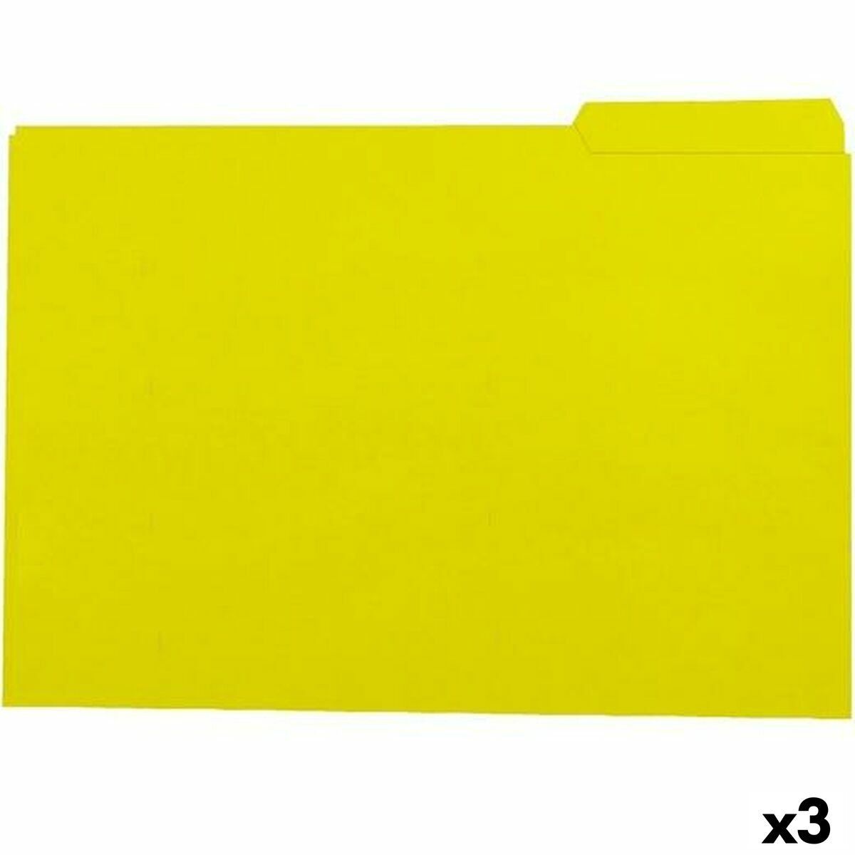 Set de Subcarpetas Elba Amarillo Folio 50 Piezas (3 Unidades)